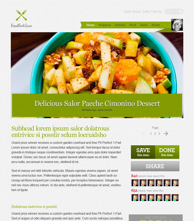 FoodForkLove screen