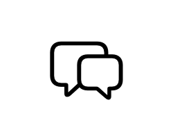 Symbol - two message balloons